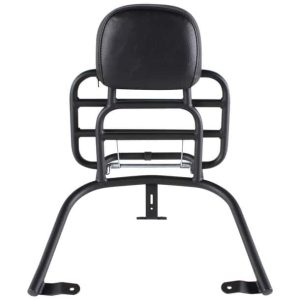 Prima Rear Rack (Backrest, Black); Vespa GTS