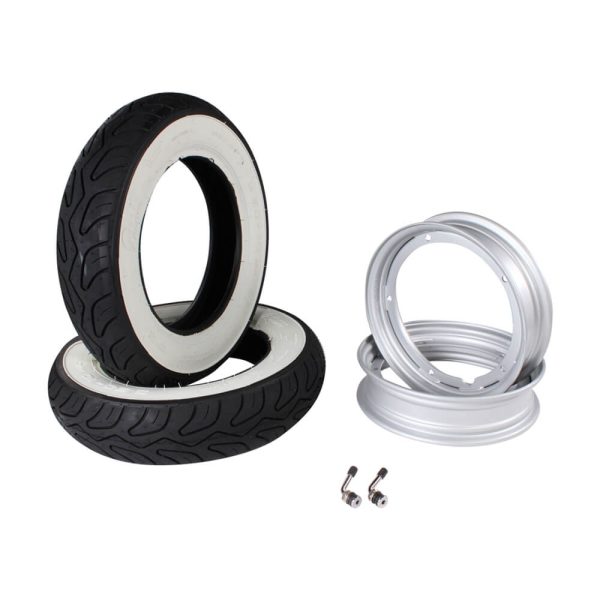 2 Tires, 2 Tubeless Rims, 2 Valve Stems - Image 3