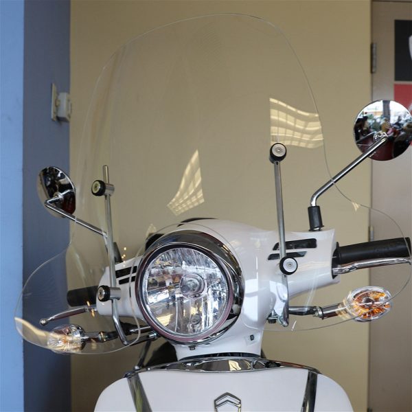 Prima Windscreen (Tall, Clear); SYM Fiddle III, Lance Havana - Image 3