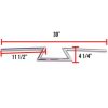 NCY Handlebars (Chrome, Z Bar, Wide, 7/8"); Universal - Image 2