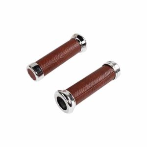 NCY Simulated Leather Grip Set (Brown); Universal 7/8