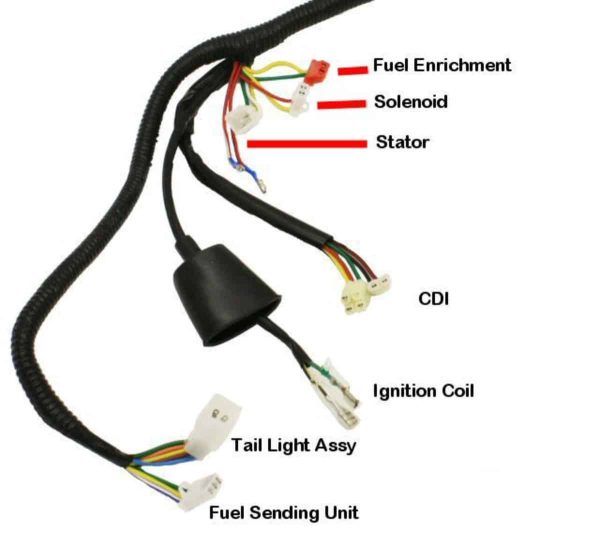 Universal Parts Complete GY6 Scooter Wire Harness