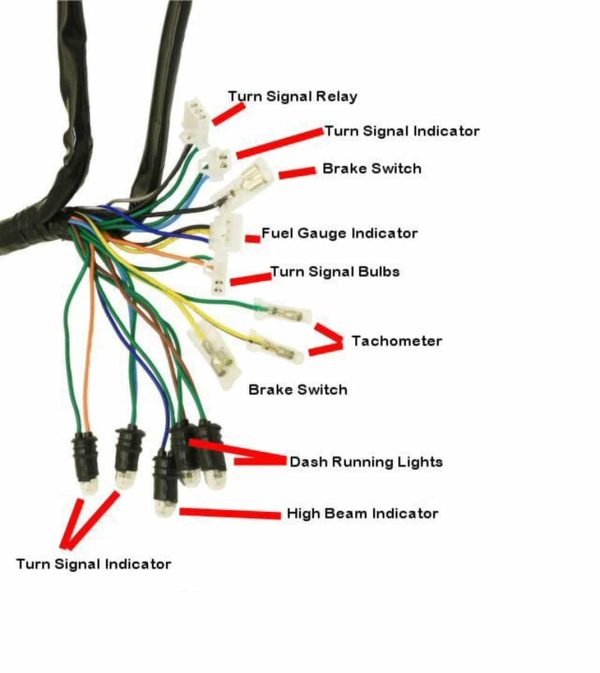 Universal Parts Complete GY6 Scooter Wire Harness