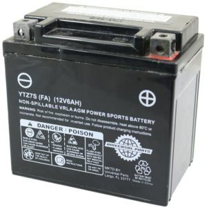 Universal Parts 12V 6AH Battery YTZ7S - Factory Activated