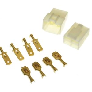 Universal Parts 4 Pin Connector Kit - 6.3mm Pin