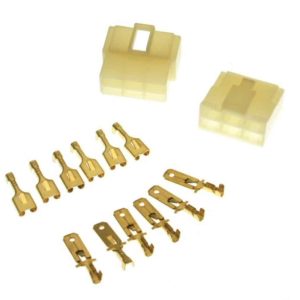 Universal Parts 6 Pin Connector Kit - 6.3mm Pin