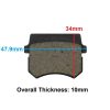 Universal Parts ATV Disc Brake Pads