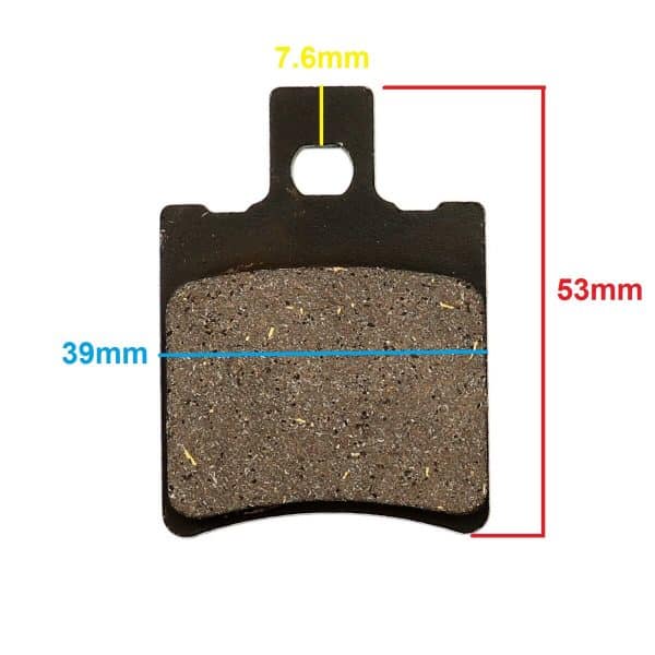 Universal Parts ATV Disc Brake Pad Set - 53x39mm