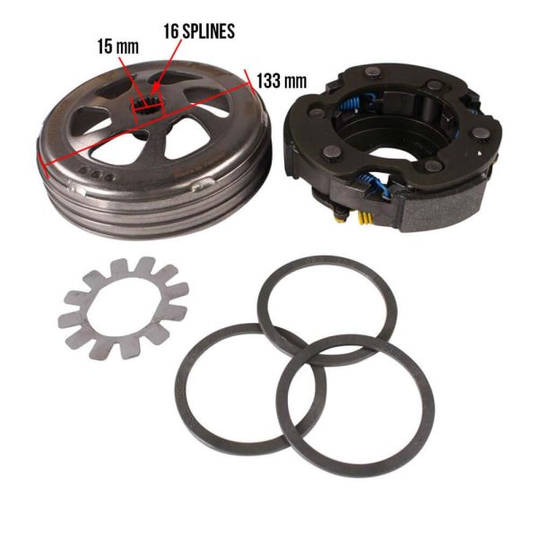 Dr. Pulley Performance Clutch; Yamaha Zuma 125,Vino 125 - Image 3
