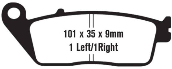 EBC Brakes SFA142 Scooter Brake Pads