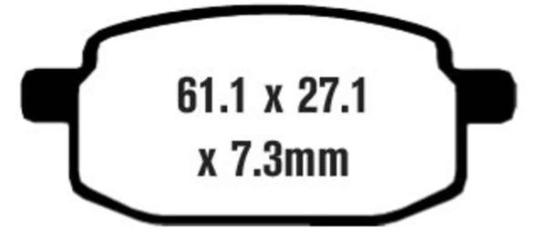 EBC Brakes SFA169 Scooter Brake Pads