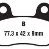 EBC Brakes SFA228 Scooter Brake Pads