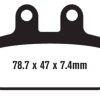EBC Brakes SFA256 Scooter Brake Pads