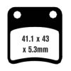 EBC Brakes SFA257/2 Scooter Brake Pads