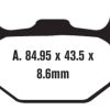 EBC Brakes SFA305 Scooter Brake Pads