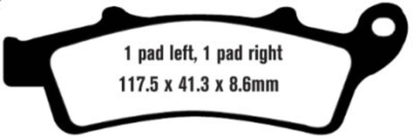 EBC Brakes SFA324 Scooter Brake Pads