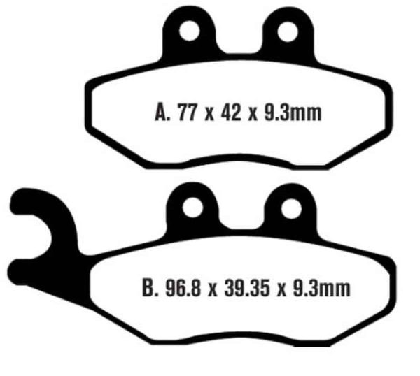 EBC Brakes SFA353 Scooter Brake Pads