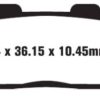 EBC Brakes SFA607 Scooter Brake Pads