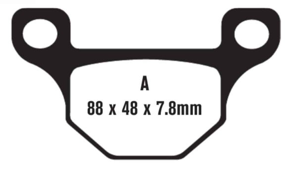 EBC Brakes SFA93 Scooter Brake Pads