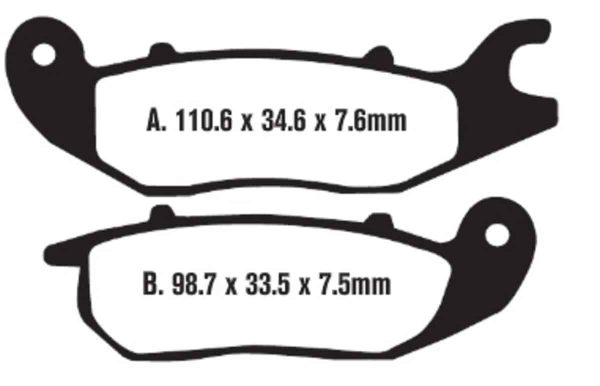 EBC Brakes FA375HH compatible with  Grom Sintered Brake Pads