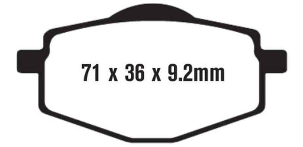 EBC Brakes SFA101 Scooter Brake Pads