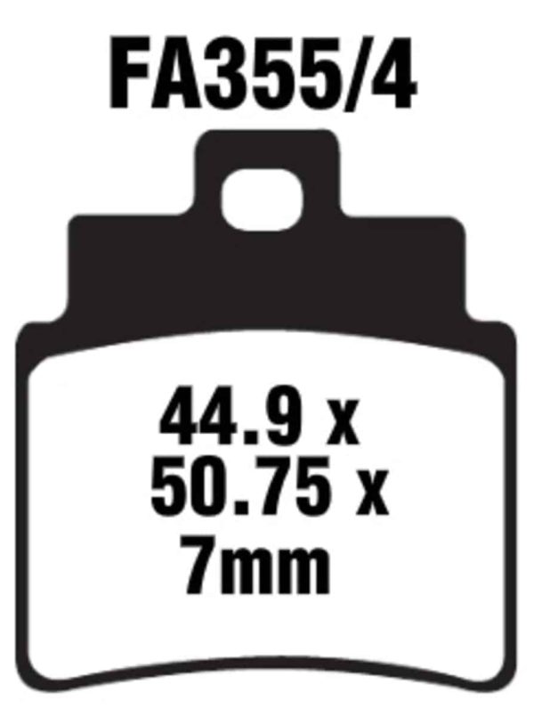 EBC Brakes SFA355/4HH Sintered Brake Pads