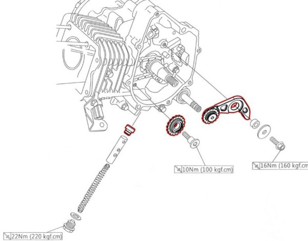 Koso Cam Chain Tensioner - compatible with  Grom & Monkey