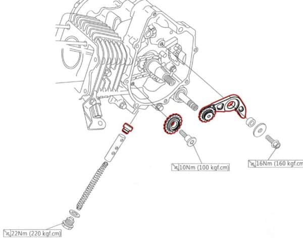 Koso Cam Chain Tensioner - compatible with  Grom & Monkey