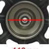 Universal Parts 10" Steel Front Wheel For Drum Brake