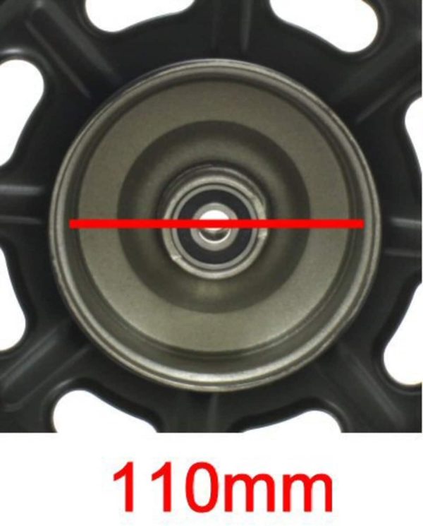 Universal Parts 10" Steel Front Wheel For Drum Brake