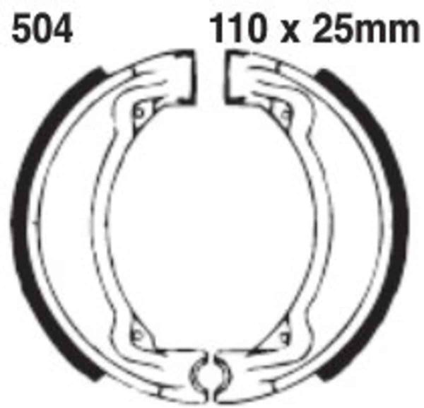 EBC Brakes 504 Brake Shoes 110x25mm