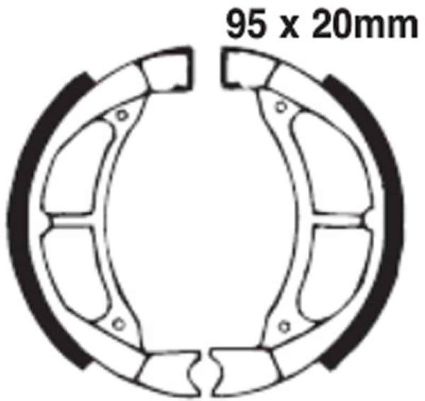 EBC Brakes 519 Brake Shoes 95x20mm