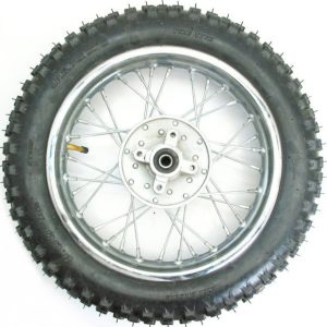 Universal Parts 12" Dirt Bike Rear Wheel Assembly