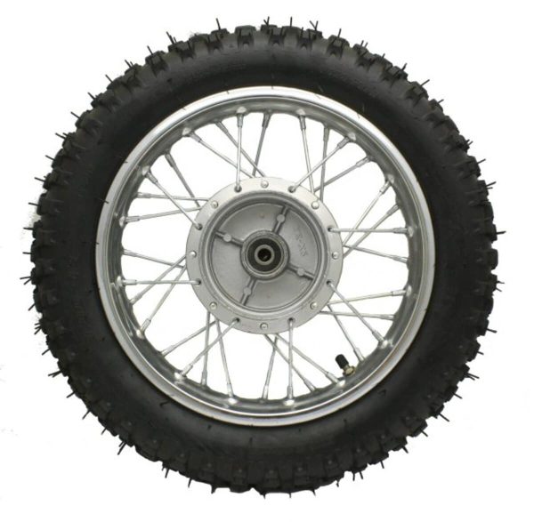 Universal Parts 12" Dirt Bike Rear Wheel Assembly