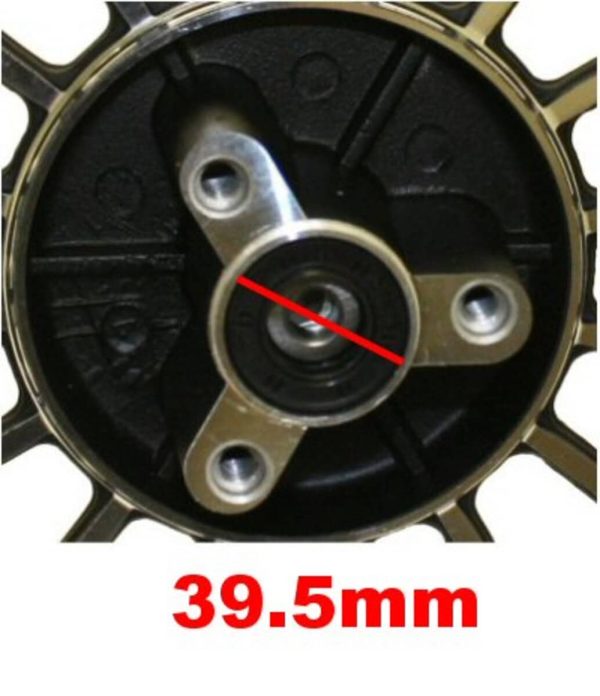 Universal Parts 10" Wheel Set for Retro 50cc Scooters - Silver