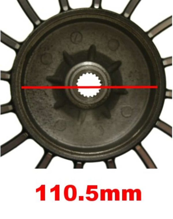Universal Parts 10" Wheel Set for Retro 50cc Scooters - Silver