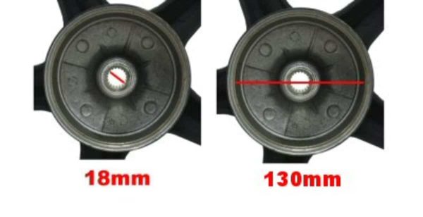 Universal Parts 12" Wheel Set for 125cc/150cc Long Case Scooters