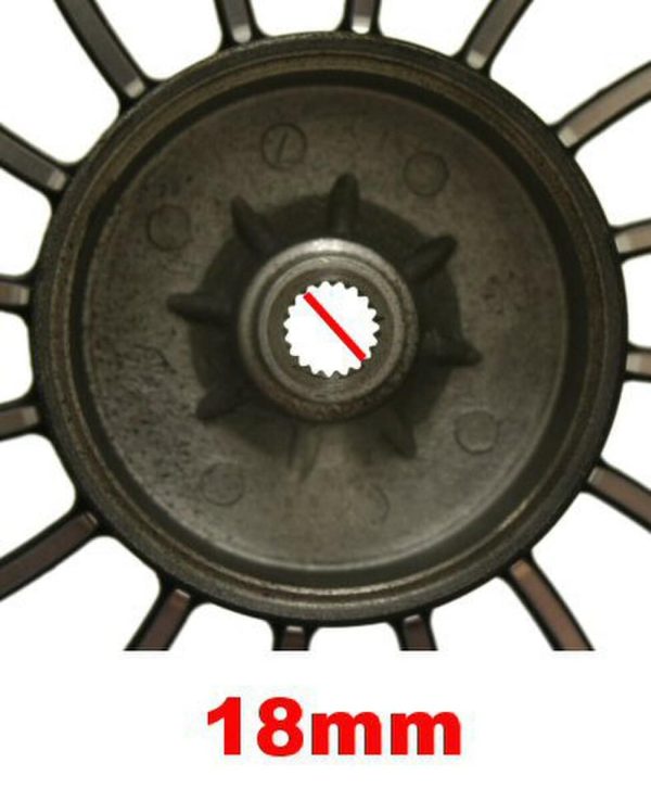 Universal Parts 10" Wheel Set for Retro 50cc Scooters - Black