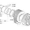 Polini 63mm Piston Kit for Vespa PX