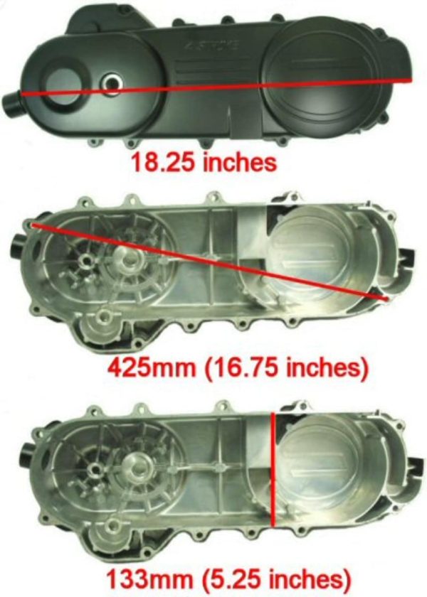 Left Crankcase Cover - QMB139  Extra Long