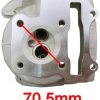Universal Parts 47mm QMB139 Non Emissions Cylinder Head