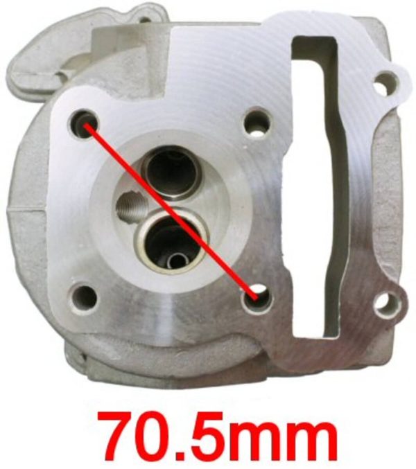 Universal Parts 47mm QMB139 Non Emissions Cylinder Head
