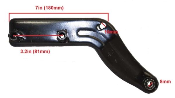 Universal Parts QMB139 50cc Muffler Bracket