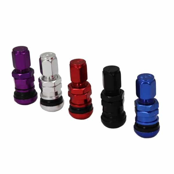 Universal Parts Anodized Aluminum Valve Stem Set