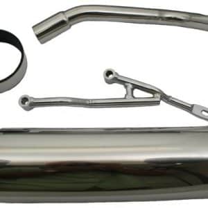 SSP-G QMB139 50cc, 4-stroke Performance Exhaust - Round