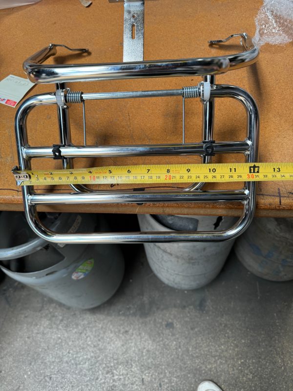 Prima Folding Rear Rack (Chrome); Vespa GTS, GTV - Image 5