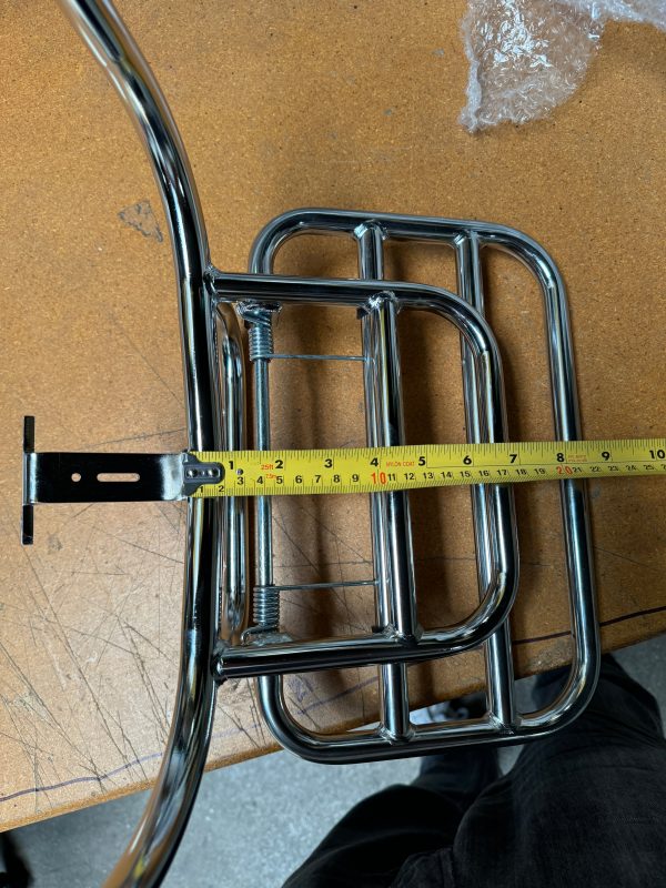 Prima Folding Rear Rack (Chrome); Vespa GTS, GTV - Image 6