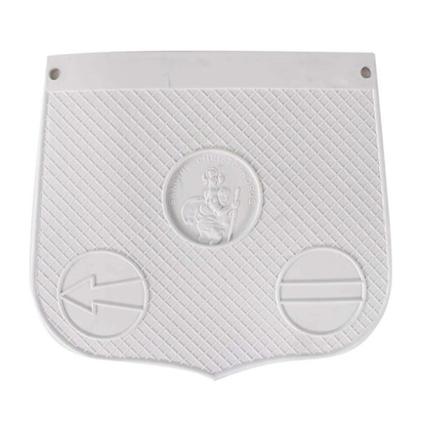 St Christopher Mud Flap (White)