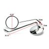 Mirror, Long Chrome - Buddy (pair) - Image 2