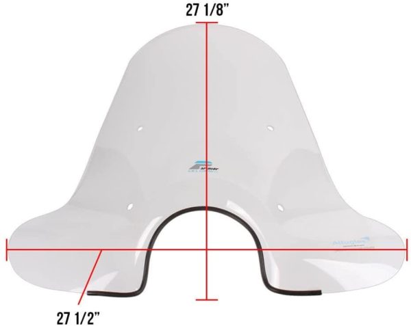 Cuppini Windscreen (Tall);  Vespa P/PX, Stella